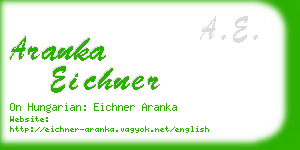 aranka eichner business card